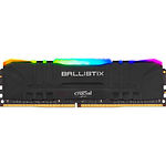 Фото DDR-4 8GB 3200МГц Crucial Ballistix Black RGB (BL8G32C16U4BL)