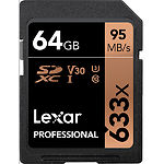 Изображение SD XC 64 GB LEXAR Professional UHS-I U3 V30 C10 (LSD64GCB633) 633x R/W 95/45MB/s Фото SD XC 64 GB LEXAR Professional UHS-I U3 V30 C10 (LSD64GCB633) 633x R/W 95/45MB/s