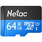 Фото microSD XC 64GB Netac P500 Class 10 UHS-I (без переходника NT02P500STN-064G-S)