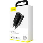 Изображение Сетевое ЗУ Baseus CCFS-V01 Black, 2*USB , , 18W Фото Сетевое ЗУ Baseus CCFS-V01 Black, 2*USB , , 18W