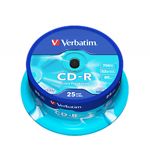 Фото CD-R Verbatim 700Mb 52x Pack 25pcs Extra Protection Surface (43432)