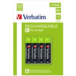 Аккумулятор Verbatim (49514) AAA NiMH, 1,2В 950mAh (4шт/blister) - фото