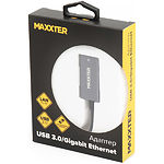 Адаптер Maxxter NEA-U3-01 с USB на Gigabit Ethernet - фото