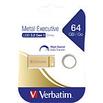 Изображение USB Flash 64Gb VERBATIM (99106) Metal Executive Gold USB3.0 Фото USB Flash 64Gb VERBATIM (99106) Metal Executive Gold USB3.0