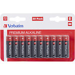 Изображение Батарейка Verbatim (49877) LR6 ALKALINE AA (20 шт/blister) Фото Батарейка Verbatim (49877) LR6 ALKALINE AA (20 шт/blister)