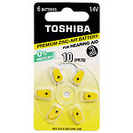 Изображение Батарейка TOSHIBA PR536 (SIZE 10) Zinc-Air (00152709) (6шт/blister) Фото Батарейка TOSHIBA PR536 (SIZE 10) Zinc-Air (00152709) (6шт/blister)