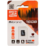 Фото microSD HC 16Gb Mibrand class 10 (без переходника, MICDHU1/16GB)