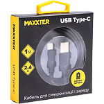 Кабель USB Maxxter UB-C-USB-02-1m USB to Type-C 1m - фото