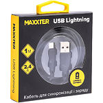 Изображение Кабель Maxxter UB-L-USB-02-1m USB to Lightning 1m Фото Кабель Maxxter UB-L-USB-02-1m USB to Lightning 1m