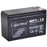 Изображение Аккумулятор к UPS 12В 7Ач Matrix NP7-12 Black Фото Аккумулятор к UPS 12В 7Ач Matrix NP7-12 Black