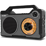 Изображение SVEN SRP-755 (black) портативный радиоприёмник 8Вт, Li-Ion аккумулятор, USB, BT, microSD, FM #4 Фото SVEN SRP-755 (black) портативный радиоприёмник 8Вт, Li-Ion аккумулятор, USB, BT, microSD, FM #4