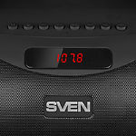 Изображение SVEN PS-425 (black) портативная система 2x6Вт, Li-Ion аккумулятор, USB, microSD,FM,BT #1 Фото SVEN PS-425 (black) портативная система 2x6Вт, Li-Ion аккумулятор, USB, microSD,FM,BT #1