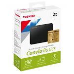 Изображение Внешний HDD TOSHIBA Canvio Basics 2TB 2.5" USB3.2+USB-C Black (HDTB420EK3ABH) #2 Фото Внешний HDD TOSHIBA Canvio Basics 2TB 2.5" USB3.2+USB-C Black (HDTB420EK3ABH) #2
