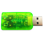 Изображение Sound Card Dynamode USB-SOUNDCARD2.0 green (C-Media 6(5.1) каналов) Фото Sound Card Dynamode USB-SOUNDCARD2.0 green (C-Media 6(5.1) каналов)