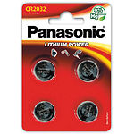 Фото Батарейка PANASONIC CR2032 Lithium (CR-2032EL/4B) 4шт/blister