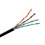 Изображение Кабель бухта UTP 5E ДКЗ (7381) 305м CAT5e, PE, 4x2x0.50, чёрный, для внешних работ Фото Кабель бухта UTP 5E ДКЗ (7381) 305м CAT5e, PE, 4x2x0.50, чёрный, для внешних работ