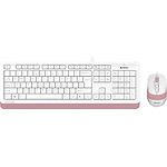 Клавиатура + мышь A4tech F1010 Pink, USB - фото
