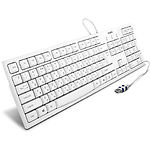 Изображение Клавиатура SVEN KB-S300, white USB #3 Фото Клавиатура SVEN KB-S300, white USB #3