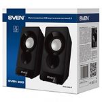 Фото Акустическая система SVEN 300 black, 2*3W speaker, USB #1
