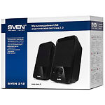 Фото Акустическая система SVEN 312 black, 2*2W speaker, USB #1