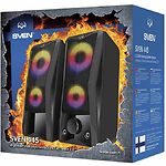 Изображение Акустическая система SVEN 445 black, 2*3W speaker, USB, подсветка #2 Фото Акустическая система SVEN 445 black, 2*3W speaker, USB, подсветка #2