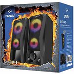 Изображение Акустическая система SVEN 445 black, 2*3W speaker, USB, подсветка #1 Фото Акустическая система SVEN 445 black, 2*3W speaker, USB, подсветка #1