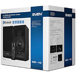 Фото Акустическая система SVEN MC-10 black, 2x25 Вт, Bluetooth, USB flash, SD, FM, ДУ #1