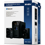 Изображение Акустическая система SVEN MS-2051 black, 2.1 30W Woofer + 2*12,5 speaker, BT, FM, SD, USB, LED #1 Фото Акустическая система SVEN MS-2051 black, 2.1 30W Woofer + 2*12,5 speaker, BT, FM, SD, USB, LED #1