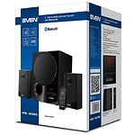 Изображение Акустическая система SVEN MS-2080 black, 2.1 40W Woofer + 2*15 speaker, BT, FM, SD, USB, LED #1 Фото Акустическая система SVEN MS-2080 black, 2.1 40W Woofer + 2*15 speaker, BT, FM, SD, USB, LED #1