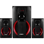 Фото SVEN MS-304 (black) Акустическая система 2.1 20W Woofer + 2*10W speaker, BT,FM, SD, LED display, ДУ #8