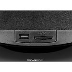 Изображение Акустическая система SVEN MS-307 black, 2.1 20W Woofer + 2*10W speaker, BT,FM, SD, LED display, ДУ #4 Фото Акустическая система SVEN MS-307 black, 2.1 20W Woofer + 2*10W speaker, BT,FM, SD, LED display, ДУ #4