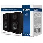 Изображение Акустическая система SVEN SPS-575 black, 2x3W, USB, деревянный корпус #1 Фото Акустическая система SVEN SPS-575 black, 2x3W, USB, деревянный корпус #1