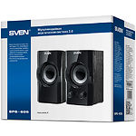 Изображение Акустическая система SVEN SPS-606 black, 2x3W, деревянный корпус #1 Фото Акустическая система SVEN SPS-606 black, 2x3W, деревянный корпус #1