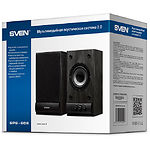Изображение Акустическая система SVEN SPS-608 black, 2x3W, деревянный корпус #1 Фото Акустическая система SVEN SPS-608 black, 2x3W, деревянный корпус #1
