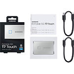 Изображение SSD Samsung T7 Touch 1TB External USB3.2/USB Type-C Silver (MU-PC1T0S/WW) #1 Фото SSD Samsung T7 Touch 1TB External USB3.2/USB Type-C Silver (MU-PC1T0S/WW) #1