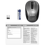 Изображение Мышка SVEN RX-255W Wireless (gray) USB, 3 key, 1 Wheel, 1600dpi #2 Фото Мышка SVEN RX-255W Wireless (gray) USB, 3 key, 1 Wheel, 1600dpi #2
