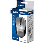 Изображение Мышка SVEN RX-255W Wireless (gray) USB, 3 key, 1 Wheel, 1600dpi #1 Фото Мышка SVEN RX-255W Wireless (gray) USB, 3 key, 1 Wheel, 1600dpi #1