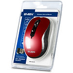 Изображение Мышка SVEN RX-560SW Wireless red, Silent USB, 5 key, 1 Wheel, 1600dpi #1 Фото Мышка SVEN RX-560SW Wireless red, Silent USB, 5 key, 1 Wheel, 1600dpi #1