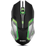 Изображение Мышка SVEN RX-G740 Gaming (black) USB, 5 key, 1 Wheel, 2400dpi, изменяемая подсветка #12 Фото Мышка SVEN RX-G740 Gaming (black) USB, 5 key, 1 Wheel, 2400dpi, изменяемая подсветка #12