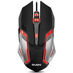 Изображение Мышка SVEN RX-G740 Gaming (black) USB, 5 key, 1 Wheel, 2400dpi, изменяемая подсветка #11 Фото Мышка SVEN RX-G740 Gaming (black) USB, 5 key, 1 Wheel, 2400dpi, изменяемая подсветка #11