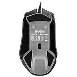 Изображение Мышка SVEN RX-G960 Gaming (black) USB, 7 key, 1 Wheel, до 6400dpi, RGB подсветка #3 Фото Мышка SVEN RX-G960 Gaming (black) USB, 7 key, 1 Wheel, до 6400dpi, RGB подсветка #3