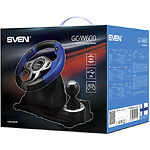 Изображение Руль SVEN GC-W600 c педалями, виброотдача, 12 кнопок, рычаг передач, 2 оси, 8-ми позиц.джойстик #1 Фото Руль SVEN GC-W600 c педалями, виброотдача, 12 кнопок, рычаг передач, 2 оси, 8-ми позиц.джойстик #1