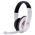 Фото Gembird MHS-U-001-GW USB наушники с микрофоном (glossy white)