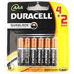Фото Батарейка DURACELL LR03 MN2400 AAA (5007826) блистер  4+2 шт
