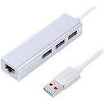 Адаптер Maxxter NEAH-3P-01 с USB на Gigabit Ethernet 3 Ports USB 3.0 - фото