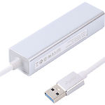 Фото Концентратор HUB USB 3.0 Maxxter NEAH-3P-01, 3 Ports USB 3.0 + Gigabit Ethernet #2