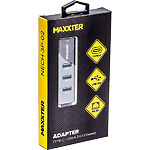 Фото Адаптер Maxxter NECH-3P-02 с Type-C на Gigabit Ethernet 3 Ports USB 3.0 #1