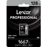 Изображение SD XC 128 GB LEXAR Professional UHS-I U3 V60 C10 (LSD128CB1667) 1667x R/W 250/120MB/s #2 Фото SD XC 128 GB LEXAR Professional UHS-I U3 V60 C10 (LSD128CB1667) 1667x R/W 250/120MB/s #2