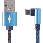 Изображение Кабель Cablexpert CC-USB2J-AMCML-1M-BL USB to Type-C 1m Фото Кабель Cablexpert CC-USB2J-AMCML-1M-BL USB to Type-C 1m