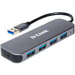 ХАБ D-Link DUB-1341 black, 4 портов ext USB 3.0 - фото